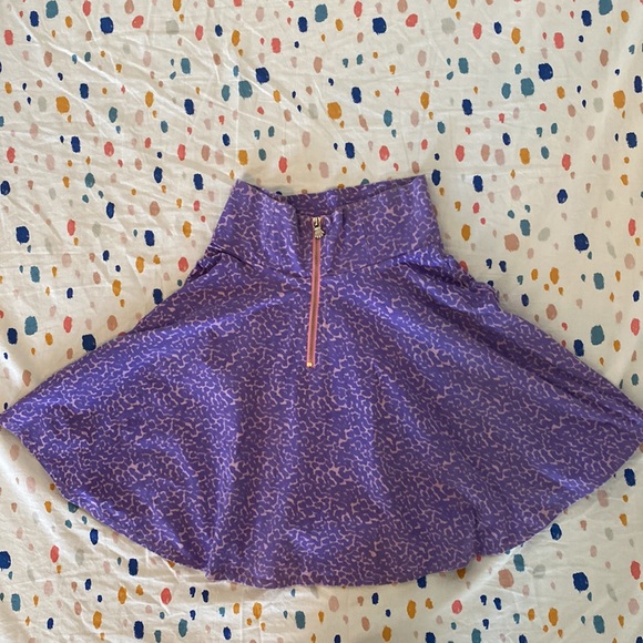 *Old School Oaf* Lazy Oaf Purple Print Skater Skirt - Picture 5 of 11